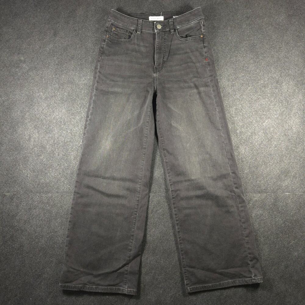 Warp + Weft Nice Cote High Rise Wide Leg Jeans Size 4/27 NWOT Black Y2K Street